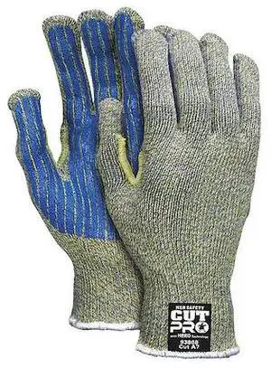 MCR SAFETY 93868S Cut Resistant Coated Gloves, Cut Level A7 ,PVC ,Smooth ,S 1 PR