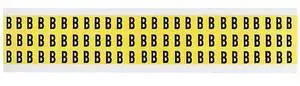 BRADY 3410-B Letter Label, B, 1/2in.Hx11/32in.W, Vinyl