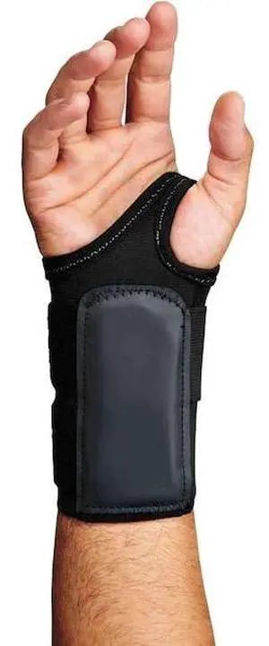ERGODYNE 4010 Wrist Support, Left, M, Black