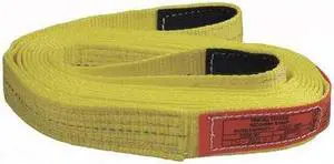 Lift-all Tow Strap, L 20 ft., WLL 10700 lb. Yellow  Polyester  TS2802DX20