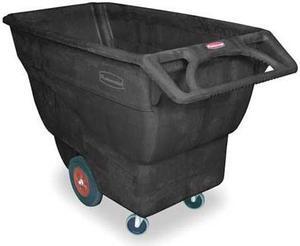 RUBBERMAID FG101300BLA Tilt Truck,Standard,3/4 cu. yd.,1000 lb.