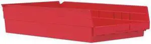 AKRO-MILS 30178RED Red Shelf Bin, 17-7/8"L x 11-1/8"W x 4"H, Outside Height: 4