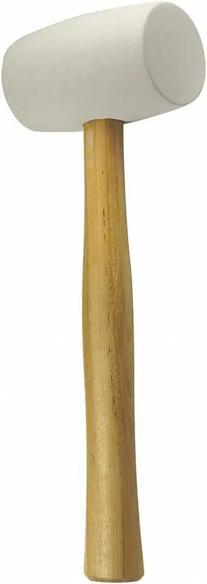 KRAFT TOOL FC551 32 oz. Rubber Mallet, Non-Marring, 2 1/1 in Face Dia., 13 3/4