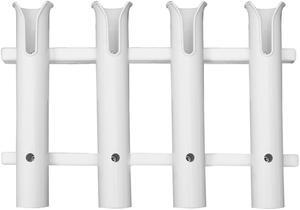 Taco P03-064W Delux Rod Holder/Tackle Rack, 4-Rod, Polyethylene, White