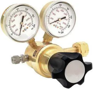 HARRIS KH1114 High Pressure Gas Regulator, Argon, Helium, Nitrogen, Single