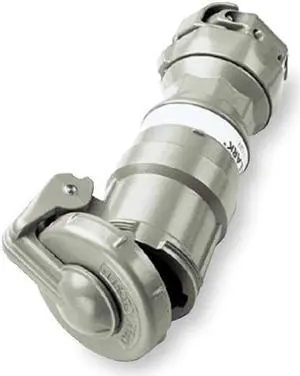 HUBBELL KILLARK VPR6455 Pin & Sleeve Connector, 60 A, 600V AC, Three Phase, 4