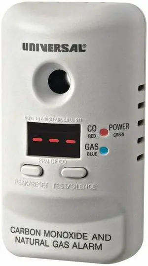UNIVERSAL SECURITY INSTRUMENTS MCND401B Carbon Monoxide Alarm, 85 dB at 10 ft,