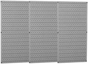 Wall Control Pgbrd Panel,3/4 x32 x48 in, Crcl; Slttd  35-P-3248GY