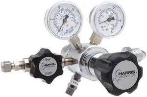 HARRIS KH1093 High Purity Gas Regulator, Hydrogen, Methane, Two Stage,