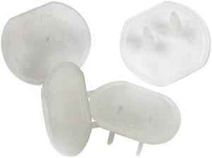 POWER FIRST 52NY39 Outlet Safety Cap,Plastic,Clear,PK10