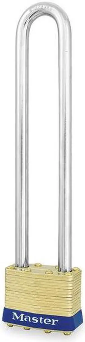 Padlock, KA, 5-3/4 In H, 4 Pin, Brass