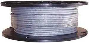 DAYTON 33RG27 Cable,3/64 in.,25 ft.,7 x 7,Nylon