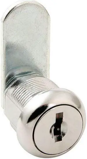 CCL 65101 Disc Tumbler Keyed Cam Lock, Bright Chrome, 3/16 in For Door