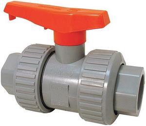 CHEMTROL U51TB-V 3/4 3/4" Socket x FNPT CPVC Ball Valve Inline True Union