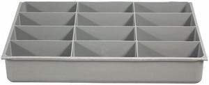 DURHAM MFG 124-95-12-IND 12 Compartment Box, 18"W x 3"H