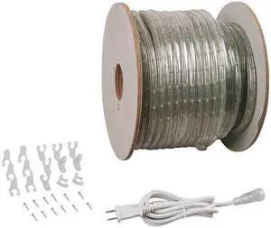 ZORO SELECT 30F523 LED RopeLight,150ftX1/2in,White,150W