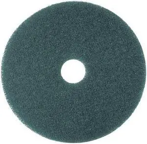 TOUGH GUY 402W10 Cleaning Pad,Blue,Size 16",Round,PK5