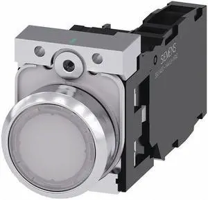 SIEMENS 3SU1153-0AB60-1FA0 Illuminated Push Button,White,22mm,LED