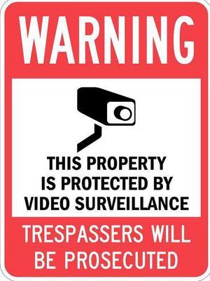 LYLE T1-1098-HI_18x24 Property Sign,Warning,24 In,18 In