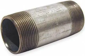 BECK 0331028803 1-1/4" MNPT x 3" TBE Galvanized Steel Pipe Nipple Sch 40