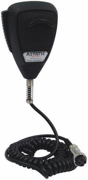 ASTATIC TM 30210002 636L NOISE CANCELING 4-PIN CB MICROPHONE  RUBBERIZED BLACK