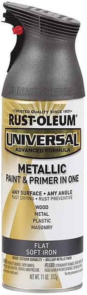 RUST-OLEUM 271473 Spray Paint, Soft Iron, Flat, 11 oz.