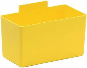 Quantum Storage Systems Bin Cups, 5-1/8 In.L, Yellow Yellow  Plastic  QBC112YL