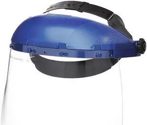 SELLSTROM S39110 FACESHIELD RATCHET BLUE CLEAR LENS 8 IN