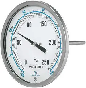 ASHCROFT 50EI60R Dial Thermometer,Silicone Dampening