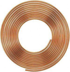 MUELLER INDUSTRIES LSC2020P Coil Copper Tubing, 3/8 in Outside Dia, 20 ft