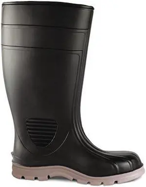 TALON TRAX 21DL05 Knee Boots,Size 15,15" H,Black,Plain,PR
