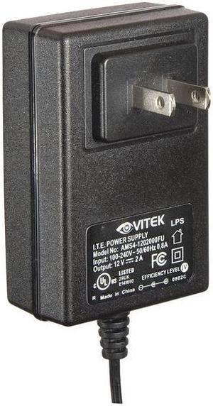 VITEK VT-12VDC-2000S Power Supply,Output 12VDC,VA Rating 24