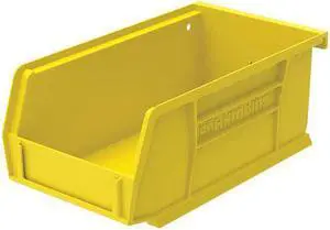 AKRO-MILS 30220YELLO Hang & Stack Storage Bin, Plastic, Yellow, 3 in H, 4 1/8