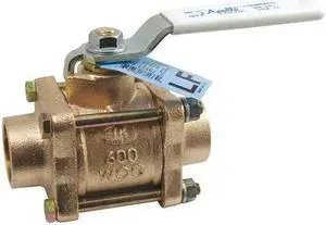 APOLLO VALVES 82LF20301 1/2" Sweat Bronze Ball Valve Inline