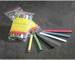 3M EPS200-3/16-48"-BLACK-12 PCS Shrink Tubing,0.187in ID,Black,4ft,PK12