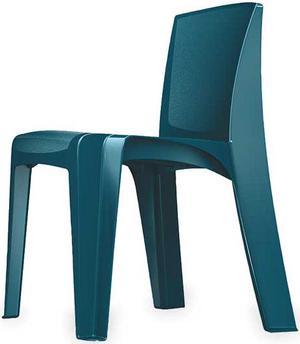 CORTECH 86484-SB Stacking Chair, RazorBack Series, Polypropylene Slate Blue
