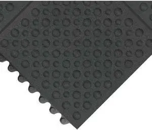 NOTRAX 557S0033BL Antifatigue Mat, 3 ft. L x 3 ft. W, 3/4" Thickness, Rubber,
