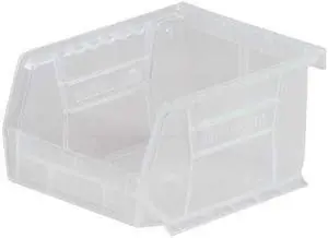 AKRO-MILS 30210SCLAR Clear Hang and Stack Bin, 5-3/8"L x 4-1/8"W x 3"H
