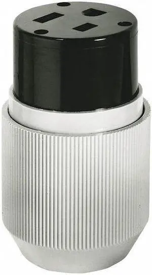 BRYANT 9650NC Straight Blade Connector,2 Poles,3 Wires
