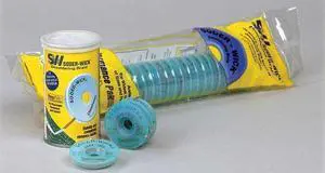 CHEMTRONICS 50-4-25 Desoldering Wick,25 ft.,4,Copper,Rosin