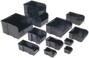 QUANTUM STORAGE SYSTEMS DUS220CO Plastic Divider, Black, 6 3/4 in L, 2 13/16 in