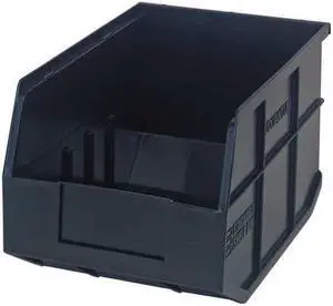 QUANTUM STORAGE SYSTEMS SSB423BK Black Shelf Bin, 12"L x 8-1/4"W x 7"H