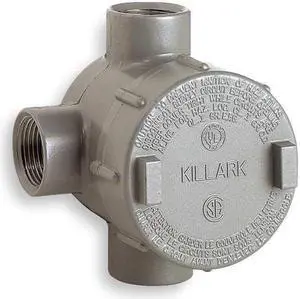 KILLARK GECTT-3 Conduit Outlet Body,Aluminum,T
