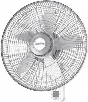 AIR KING 9850 18" Blade Dia Wall Mount Fan, Oscillating, 3 Speeds, 120VAC,
