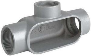 KILLARK T17SA Conduit Body,T Body,1/2" Hub