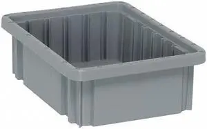 QUANTUM STORAGE SYSTEMS DG91035GY Gray Divider Box 10 7/8 in x 8 1/4 in x 3 1/2