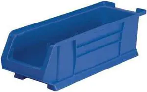 AKRO-MILS 30284BLUE Storage Bin, Plastic, Blue, 7 in H, 8 1/4 in W, 23 7/8 in L