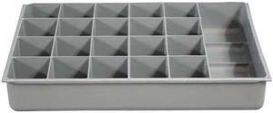 Durham Mfg Compartment Drawer Insert Gray Powder Coated  Plastic  229-95-21-IND