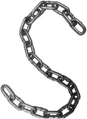 DAYTON 34RZ22 Proof Coil Chain,1/2 in,20 ft. L,4500 lb