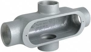 HUBBELL KILLARK OX-2M Conduit Body,Form 5,3/4" Hub